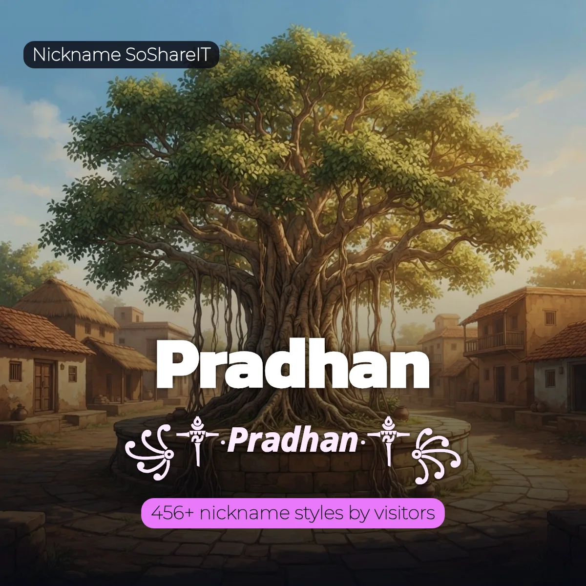 Pradhan nickname styles on Nickname SoShareIT