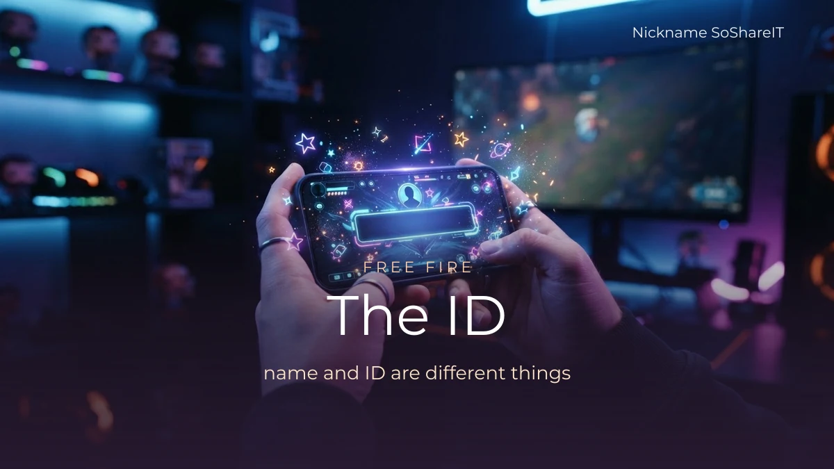 Phone showing a game menu, illustrating the difference between a name and an ID