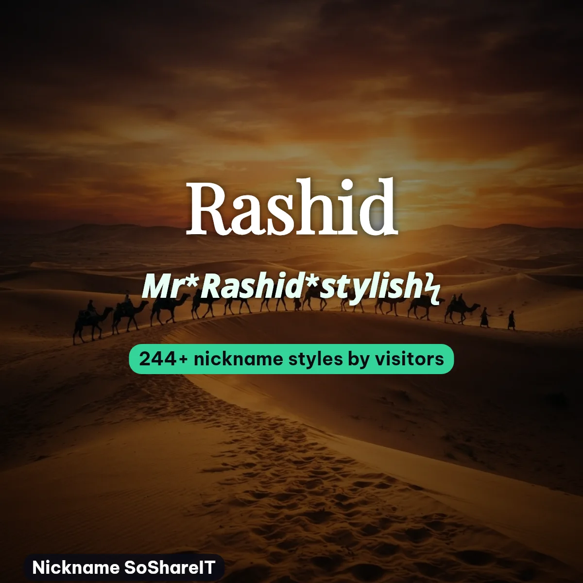 Rashid nickname styles on Nickname SoShareIT