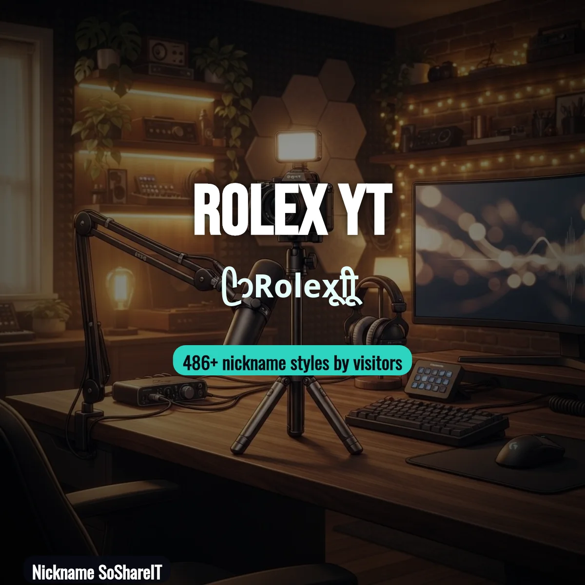 ROLEX YT nickname styles on Nickname SoShareIT