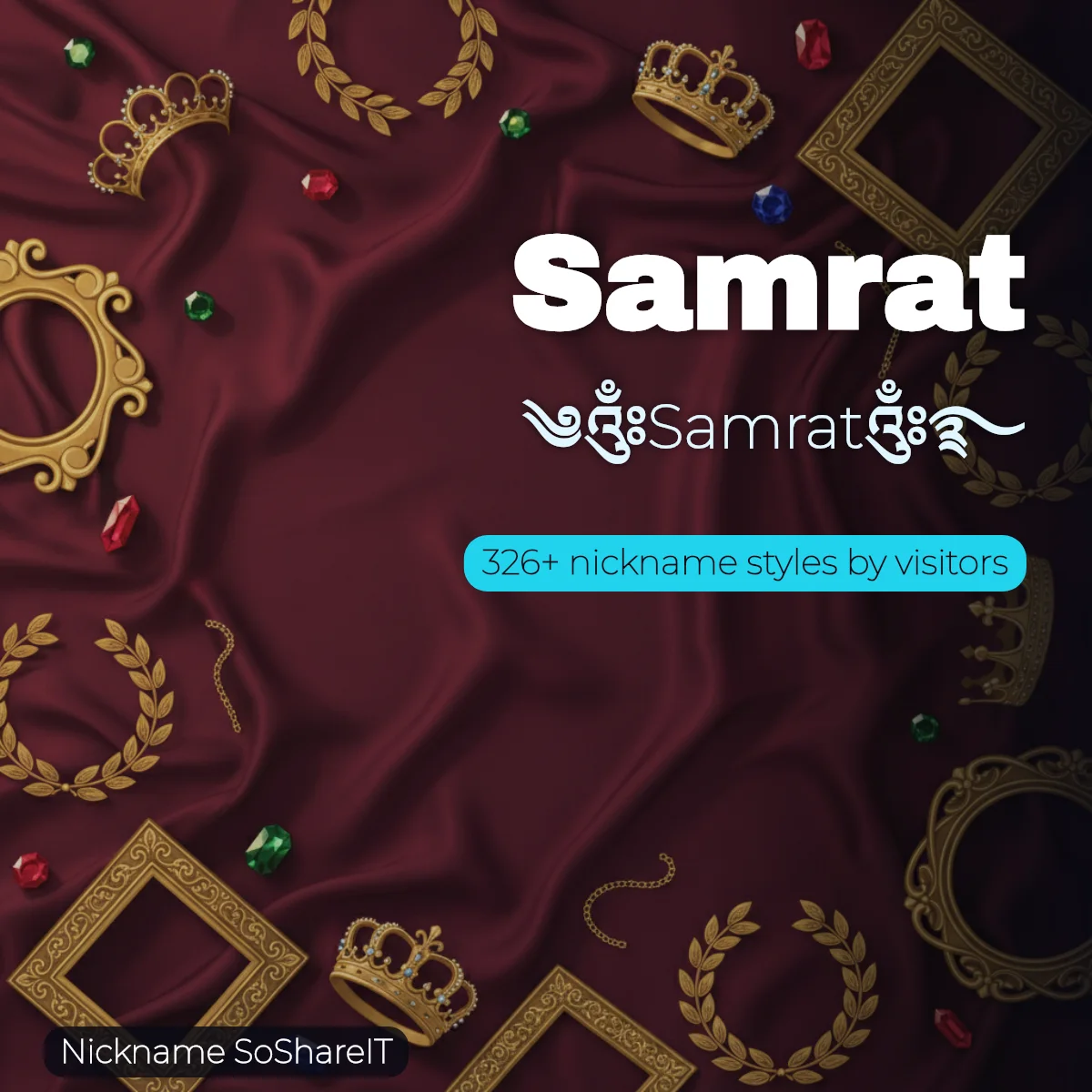 Samrat nickname styles on Nickname SoShareIT