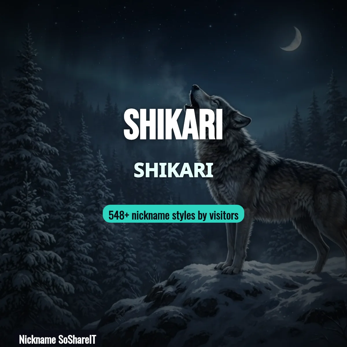 Shikari nickname styles on Nickname SoShareIT