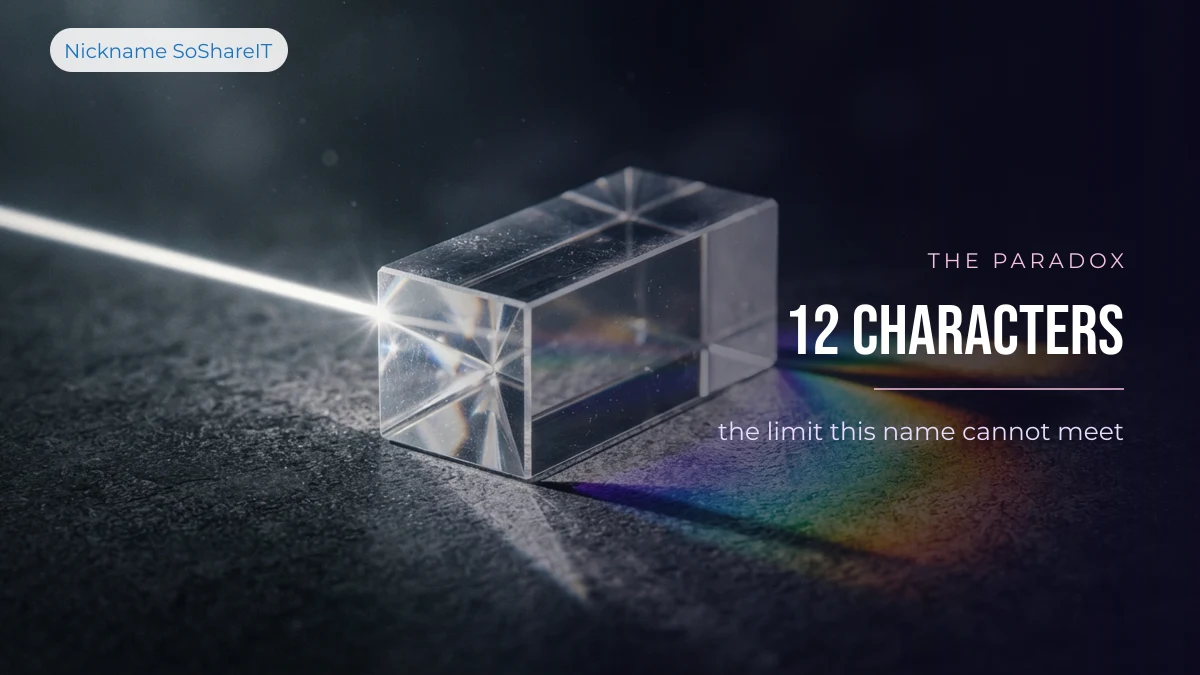 Prism splitting light, illustrating the Free Fire character limit problem