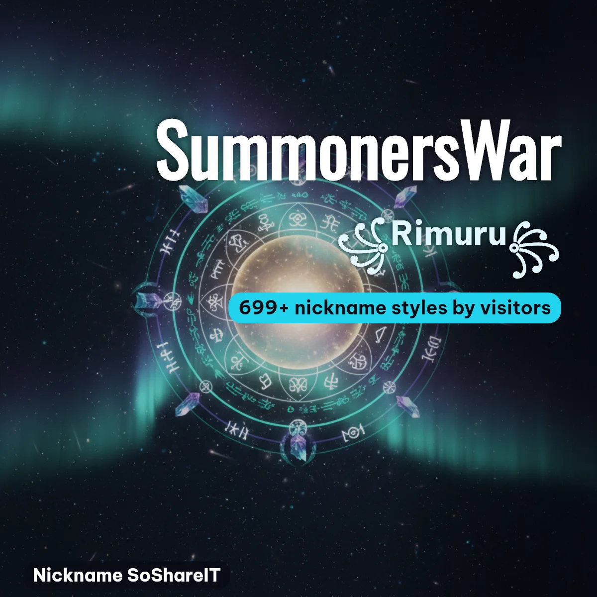 SummonersWar nickname styles on Nickname SoShareIT