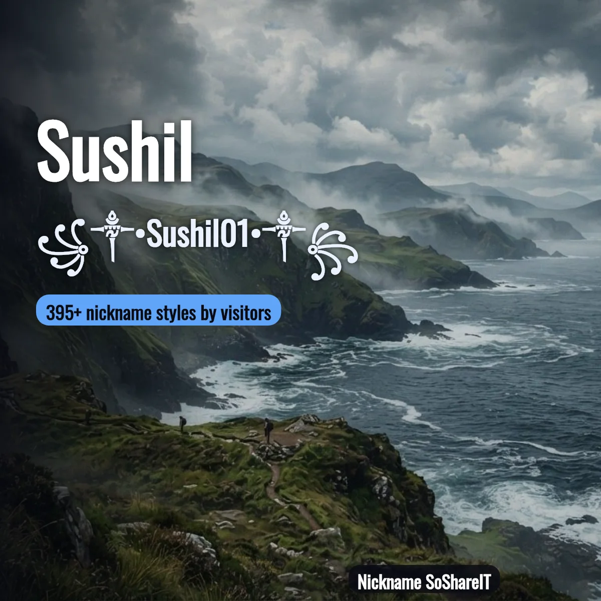 Sushil nickname styles on Nickname SoShareIT
