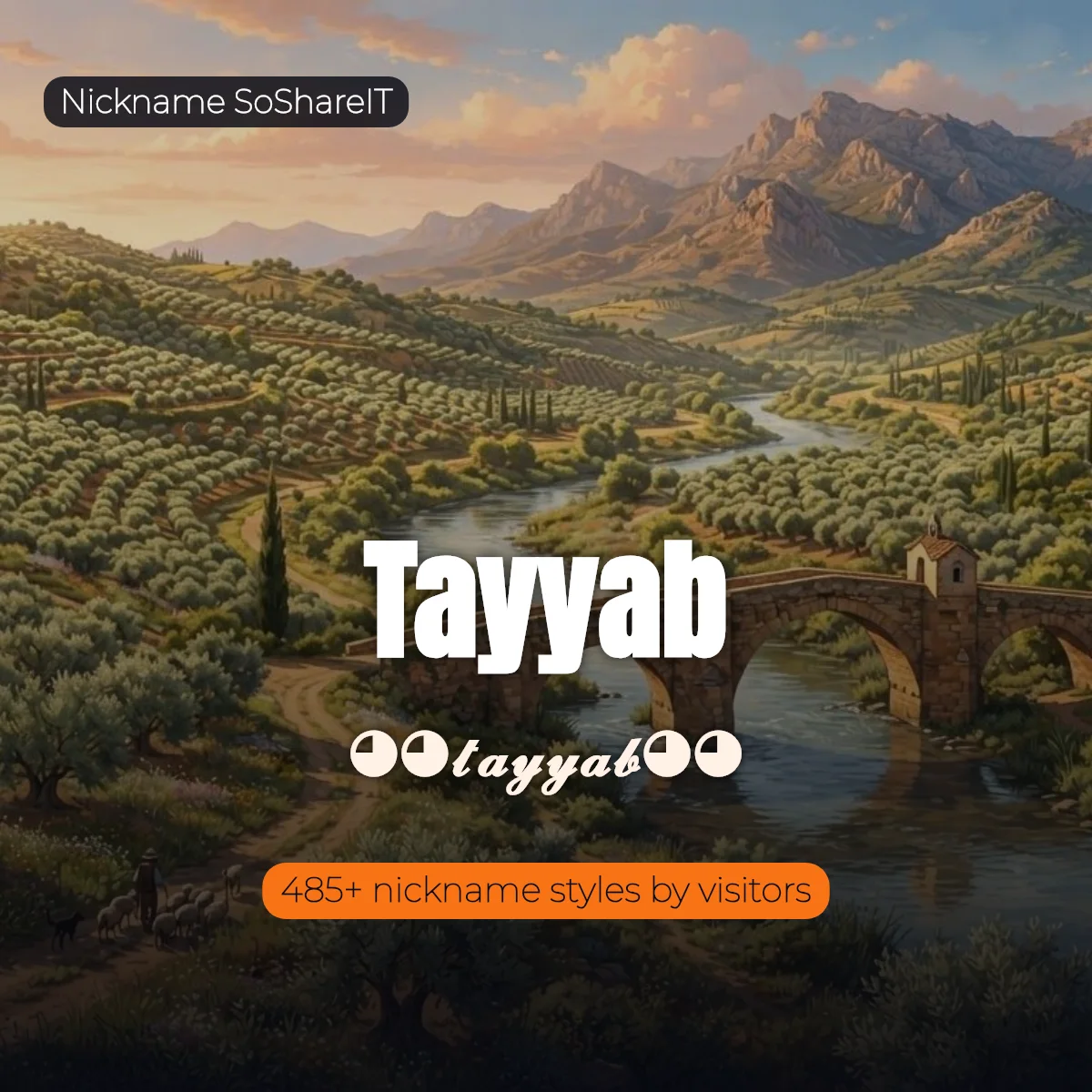 Tayyab nickname styles on Nickname SoShareIT