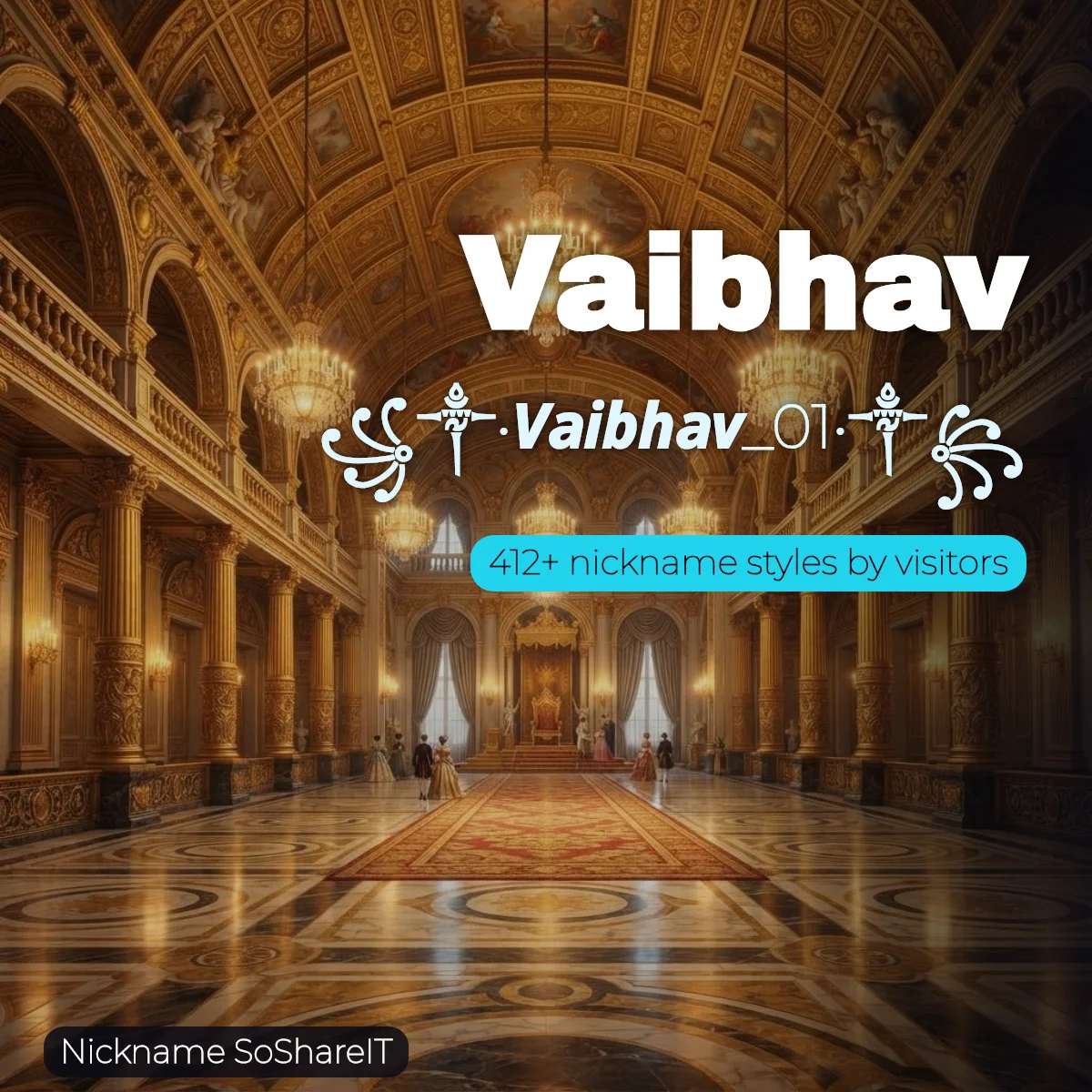 Vaibhav nickname styles on Nickname SoShareIT